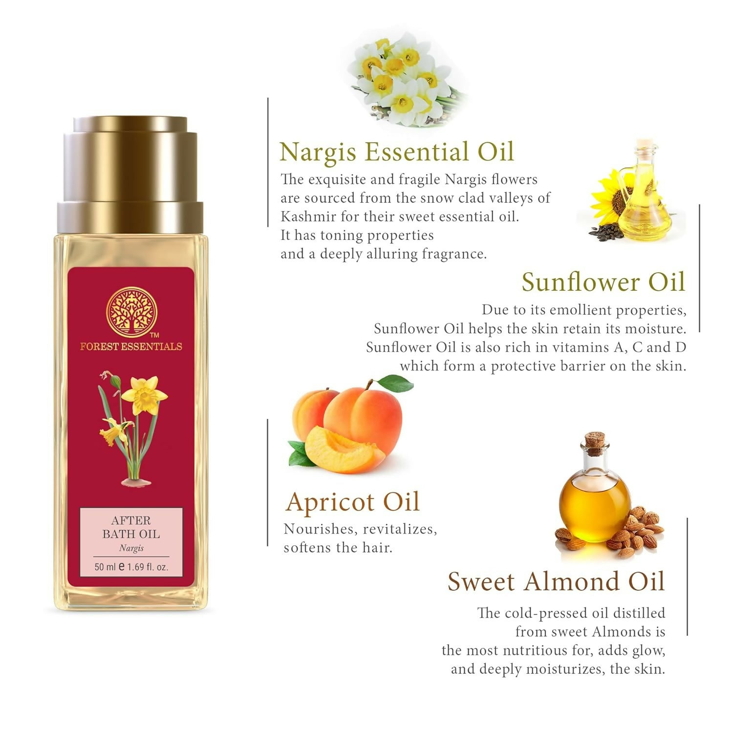 Forest Essentials After Bath Oil Nargis