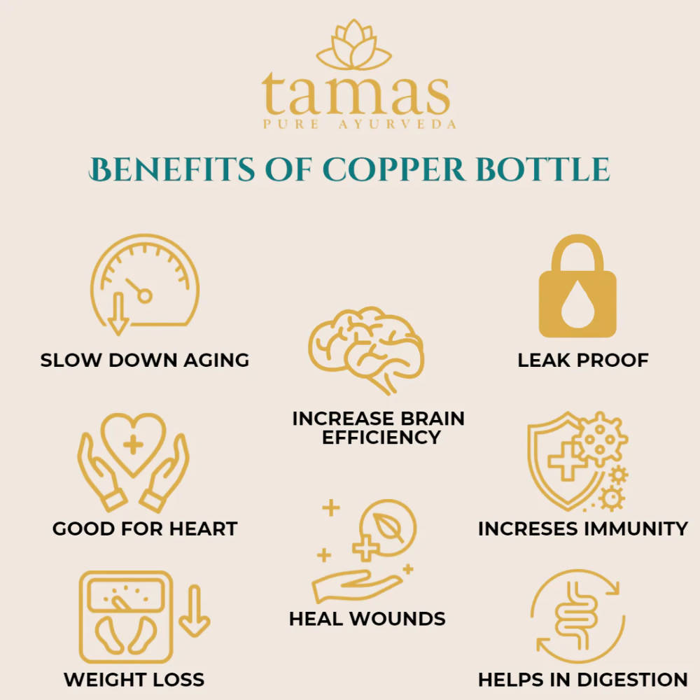 Tamas Q7 Meena Copper Water Bottle