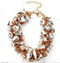 Bling Accessories Rhine Stone Glass Statement Crystal Bracelet