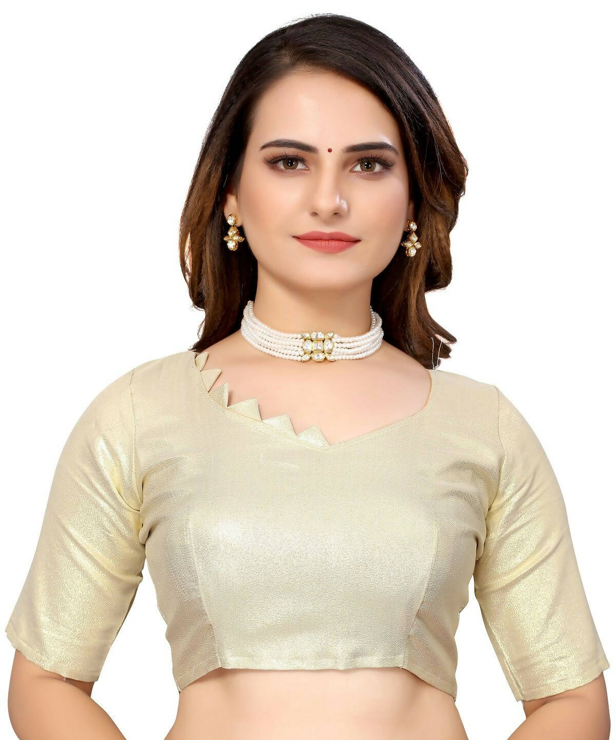 Vamika Green Jari Work Chiffon Saree (GARVITA GREEN)