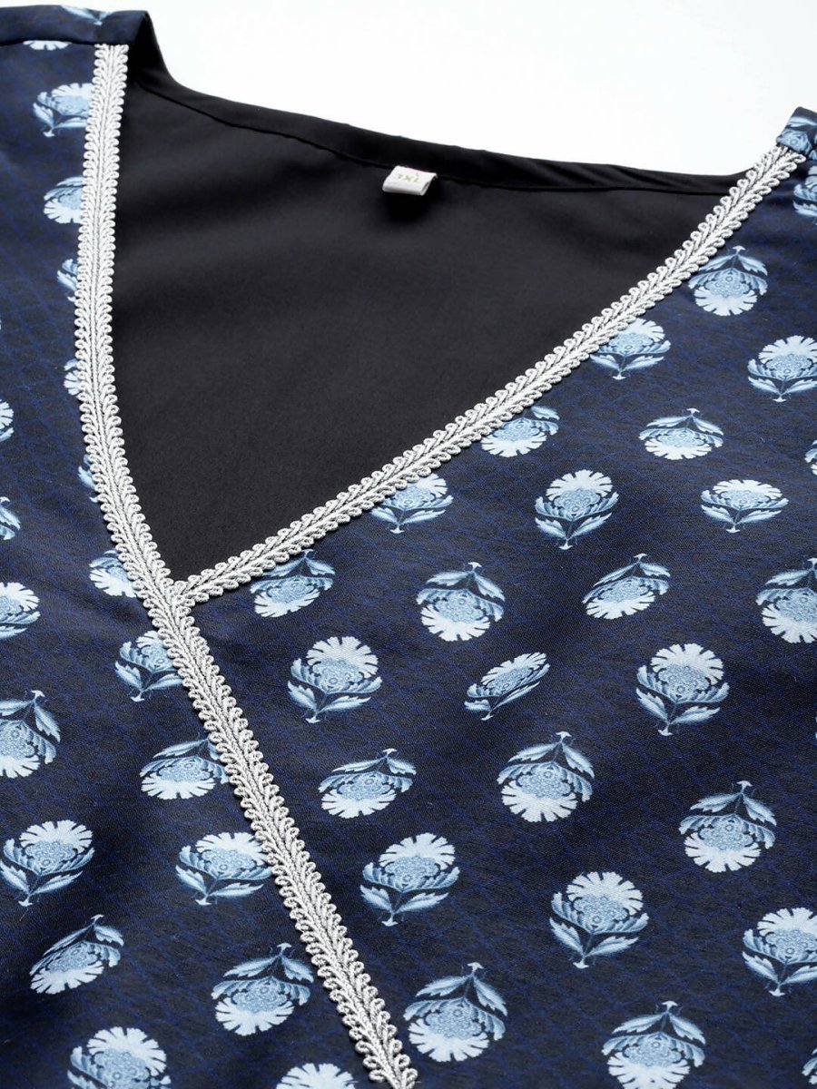 Ahalyaa Women's Traditional wear Ethnic Dress - Blue
