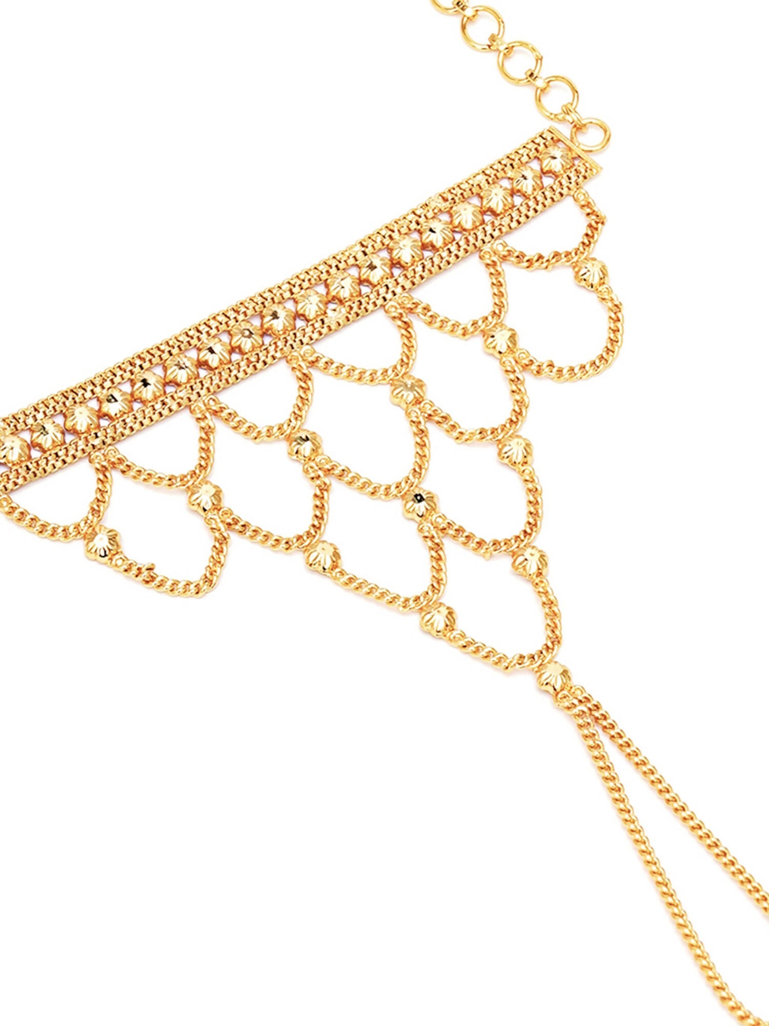 Golden Haathphool (Gold) - Ruby Raang