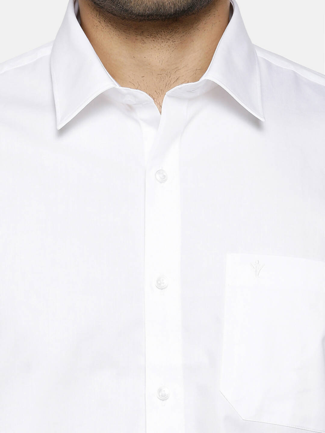 Ramraj Cotton Mens Half Sleeve Formal 100% Cotton White Shirt