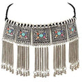 MS Fashion India Latest Design Oxidized Silver Necklace For Women - Multi Color
