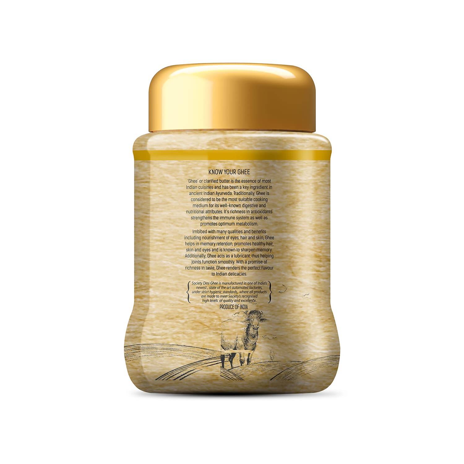 Society Desi Ghee | 100% Pure and Natural | Desi Ghee | Highly Nutritious | Traditional Curd-Churned