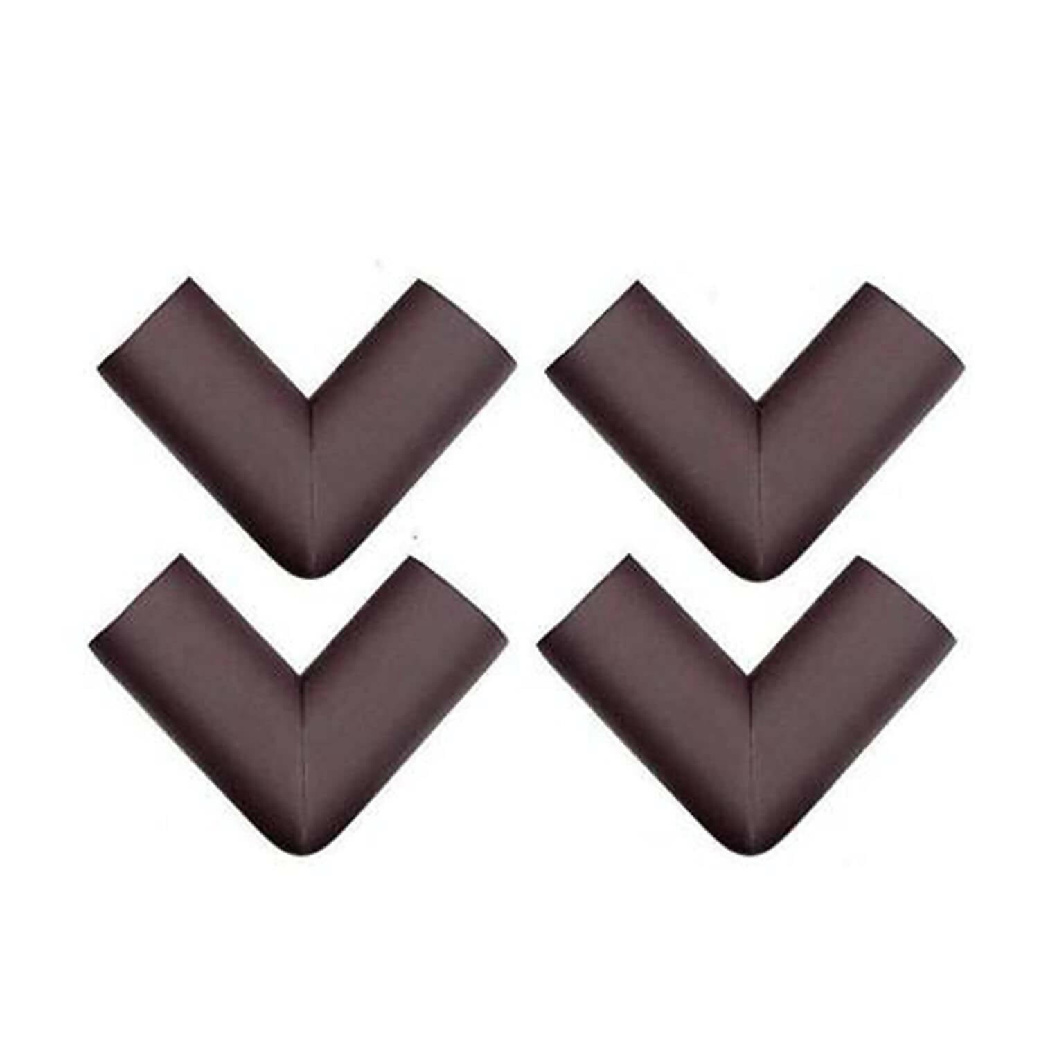 Safe-O-Kid Set of 12 Corner U Shaped Corner Guards for Kids safety- Brown-Large