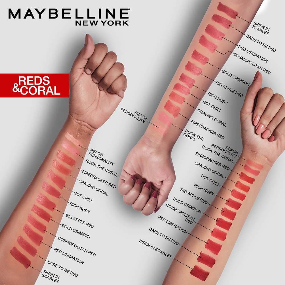 Maybelline New York Color Sensational Creamy Matte Lipstick / 647 Dare to be Red