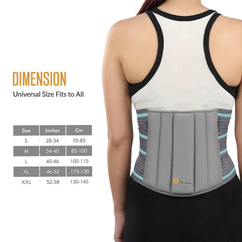 Orth-rem Back Support Brace For Men & Women Lower Back Pain Relief Belt