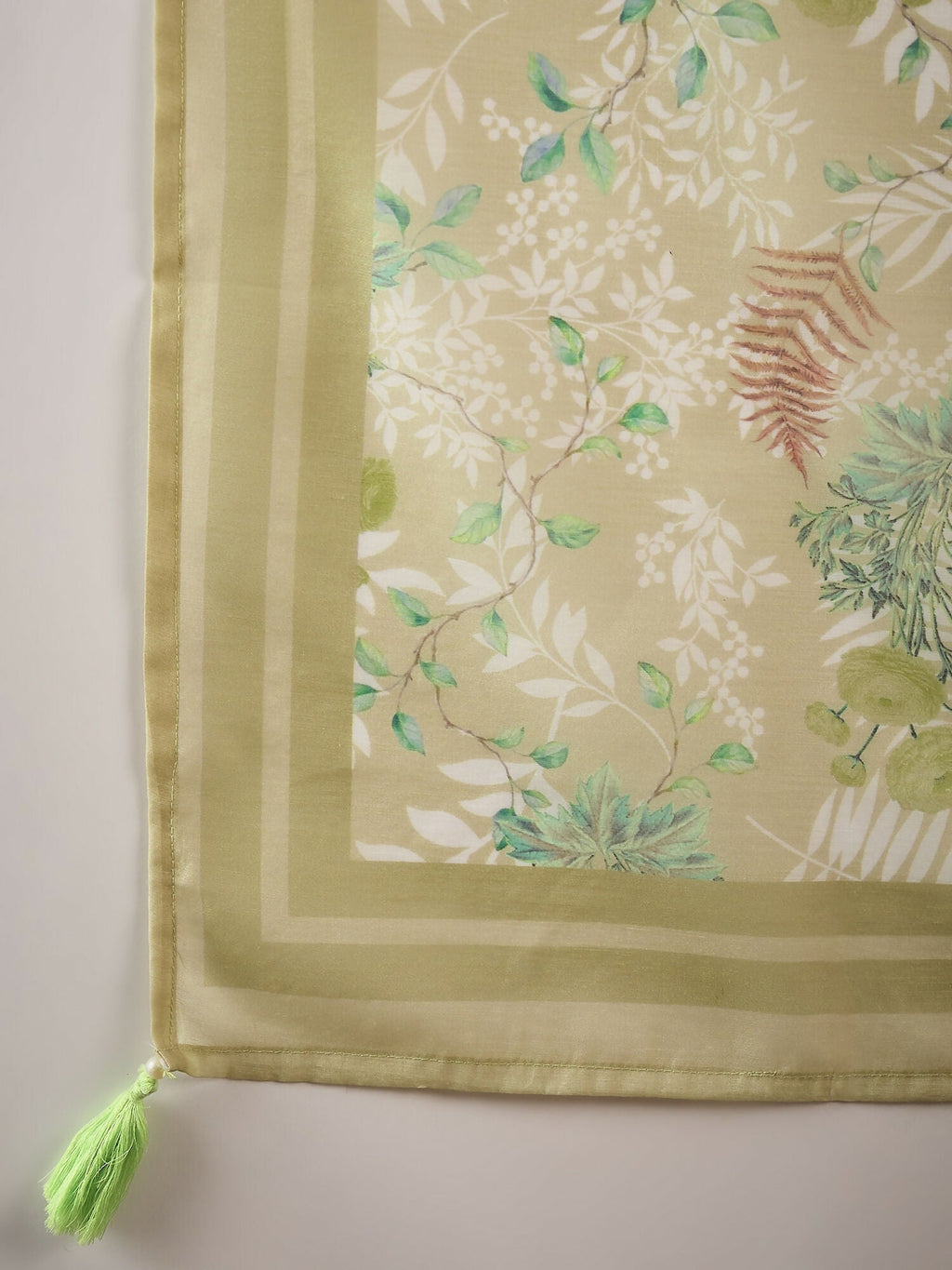 Green Crystal Organza schiffli embroidery Kurta With Trouser & Dupatta - Bhumi