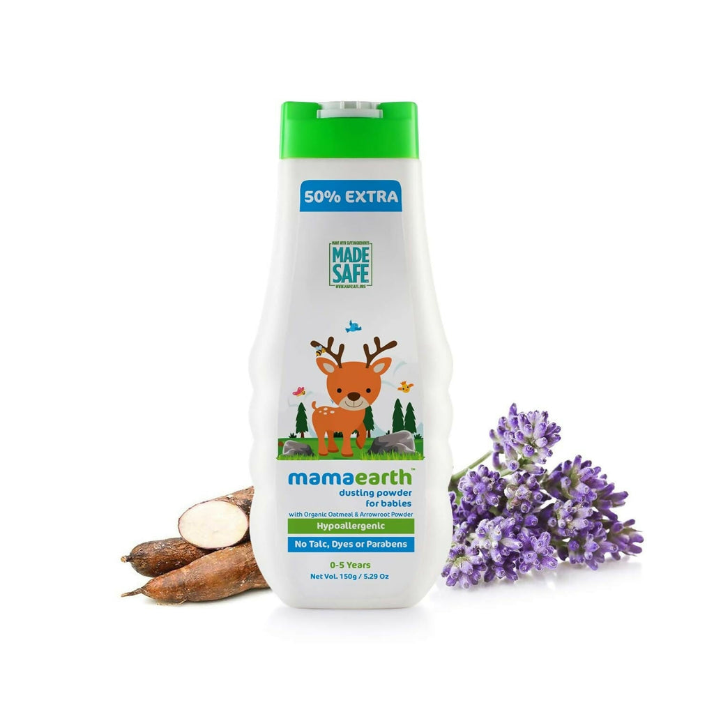 Mamaearth Daily Moisturizing Lotion & Dusting Powder & Deeply Nourishing wash for Babies