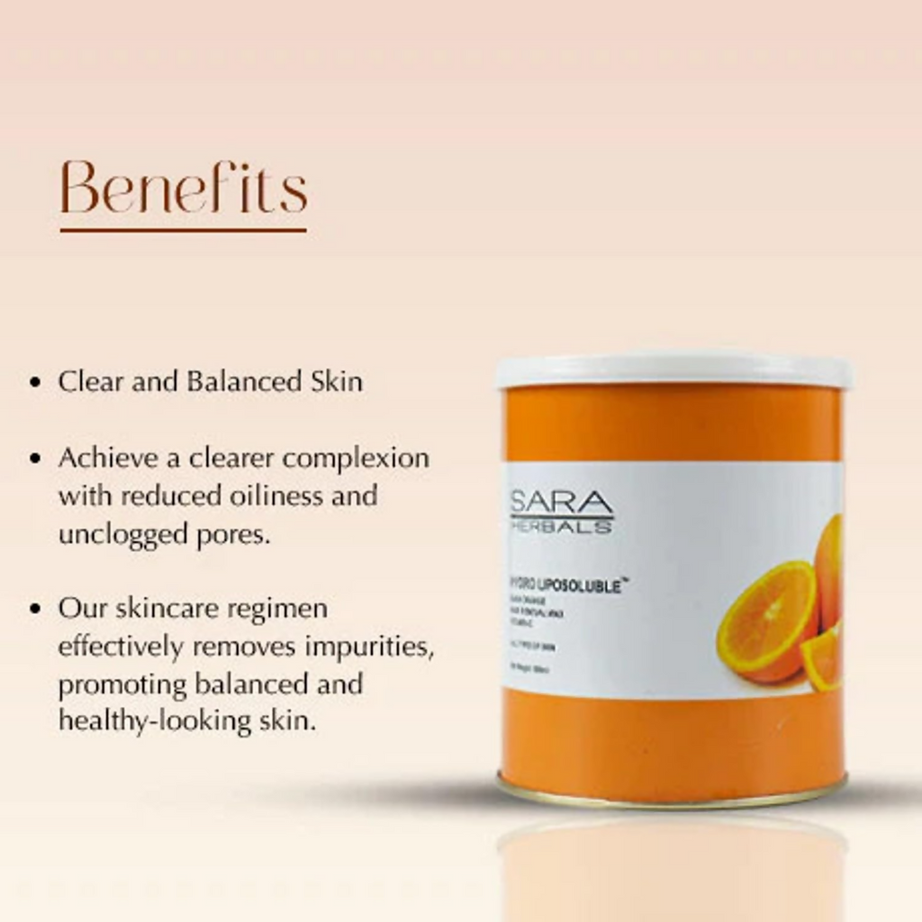 Sara Soul of Beauty Orange Liposoluble Hair Removal Wax