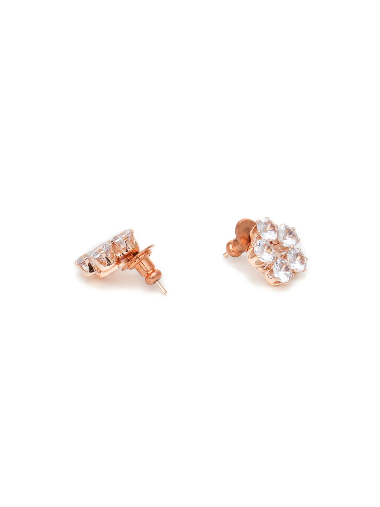 stone stud (Rose gold) - Ruby Raang