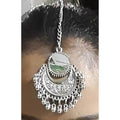 MS Fashion India Traditional Oxidized Silver Maang Tikka