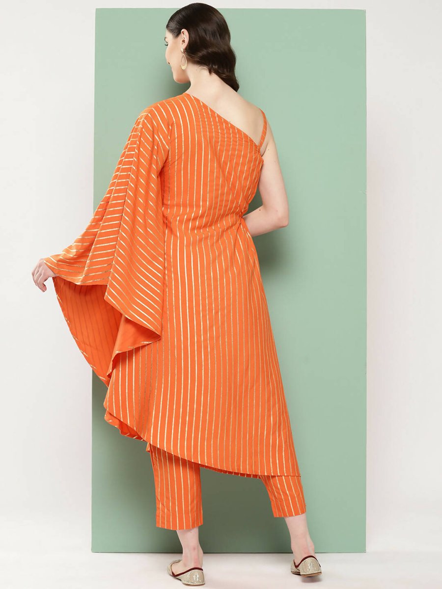 Ahalyaa Women's Traditional Wear Co-ods - Orange