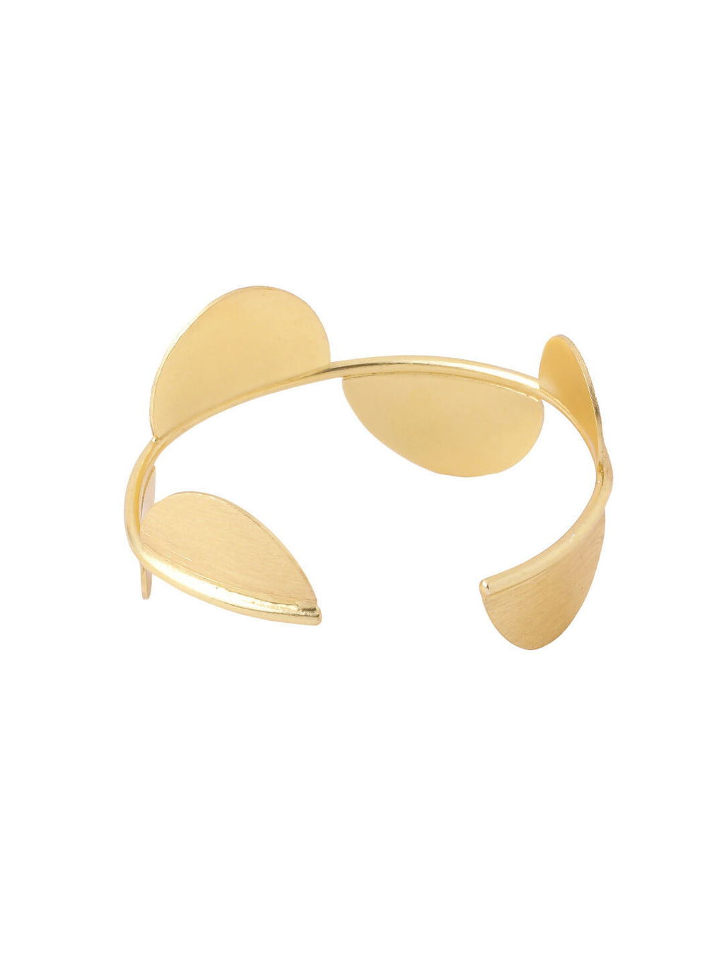 NVR Women Gold-Polished Adjustable Kada Bracelet