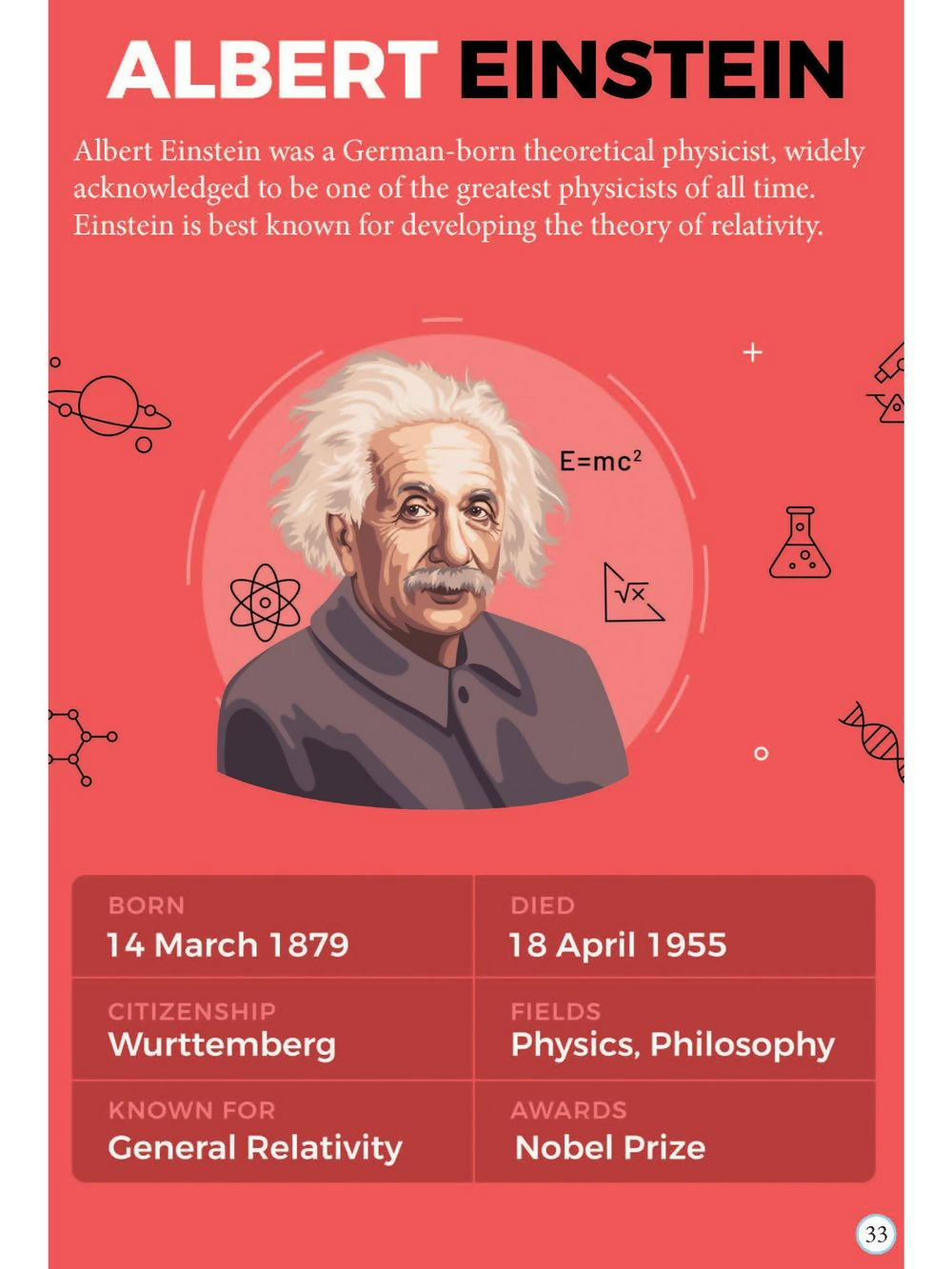 Dreamland Publications Albert Einstein Icons of Inspiration Illustrated Biography For Kids