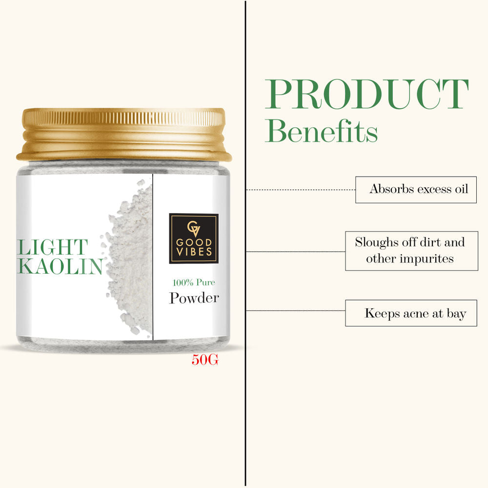 Good Vibes Light Kaolin 100% Pure Powder