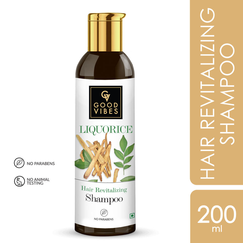 Good Vibes Liquorice Hair Revitalizing Shampoo
