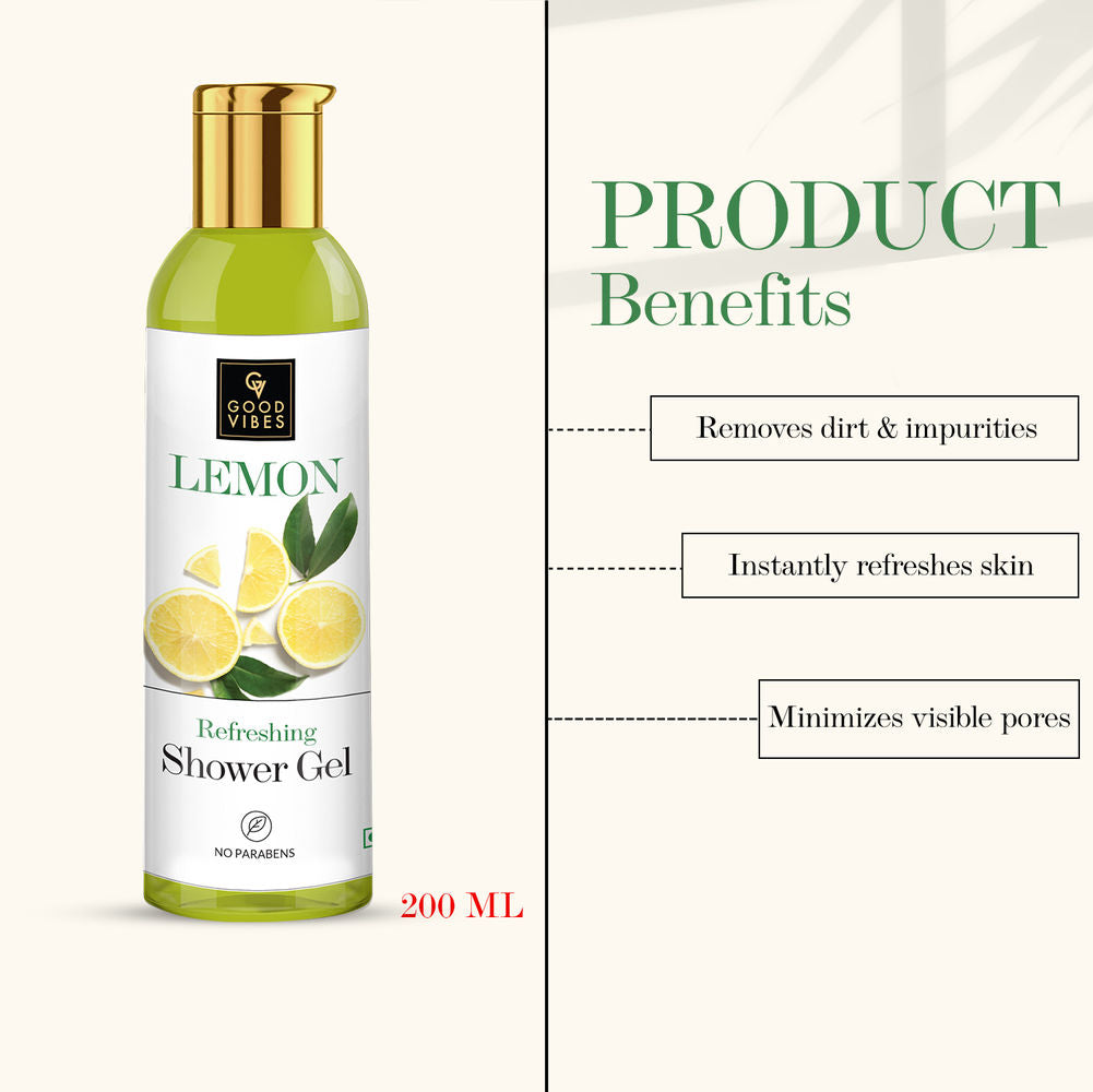 Good Vibes Lemon Refreshing Shower Gel