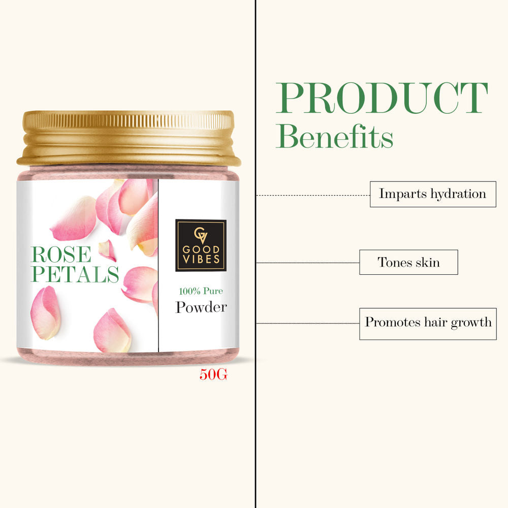 Good Vibes Rose Petals 100% Pure Powder