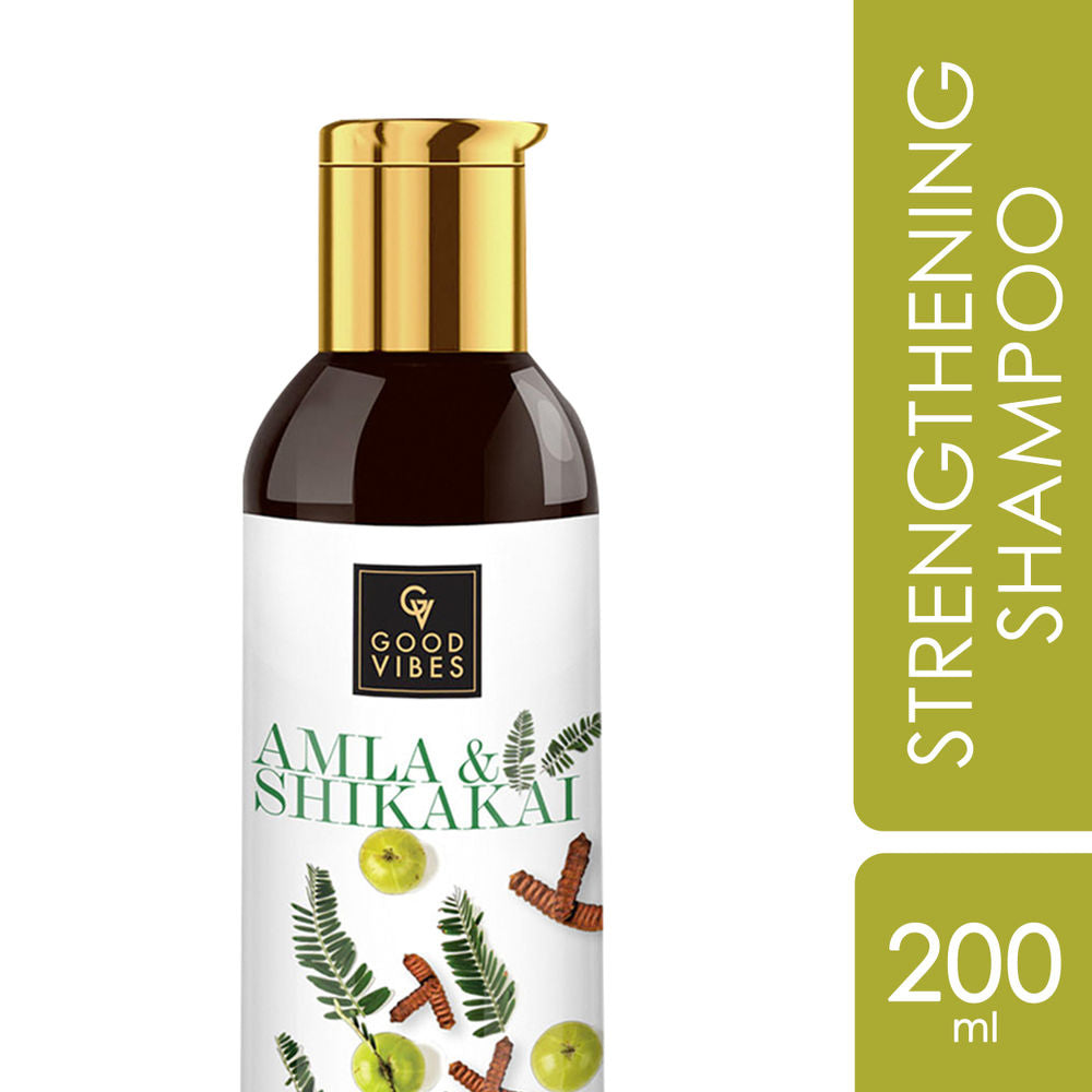 Good Vibes Amla Shikakai Strengthening Shampoo