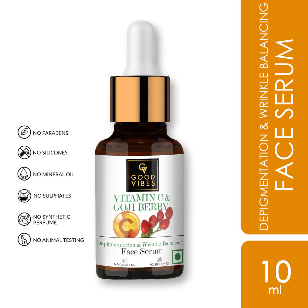 Good Vibes Vitamin C & Goji Berry Depigmentation & Wrinkle Balancing Face Serum