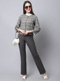 Even Apparels Brown Polywool Open Front Statement Women's Jacket