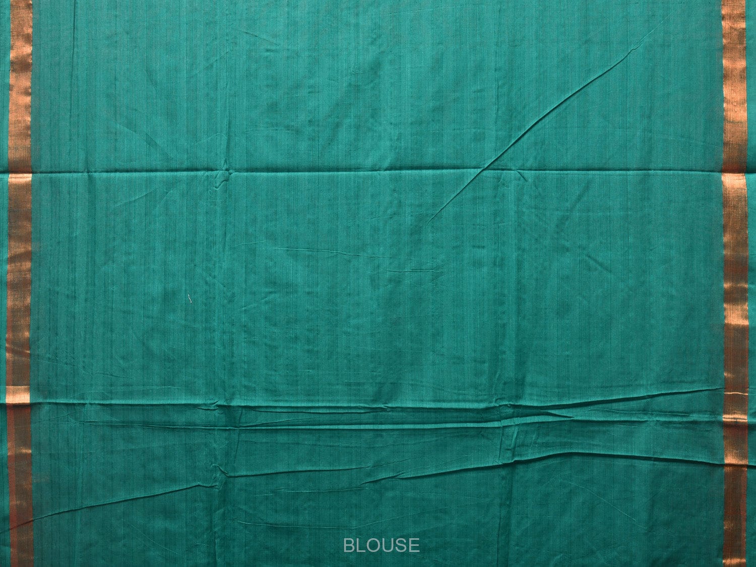 Green Khadi Cotton Handloom Saree with Jamdani Body Buta Design - Global Threads