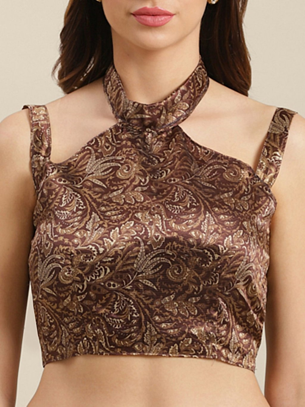 Saree Mall Maroon Printed Saree