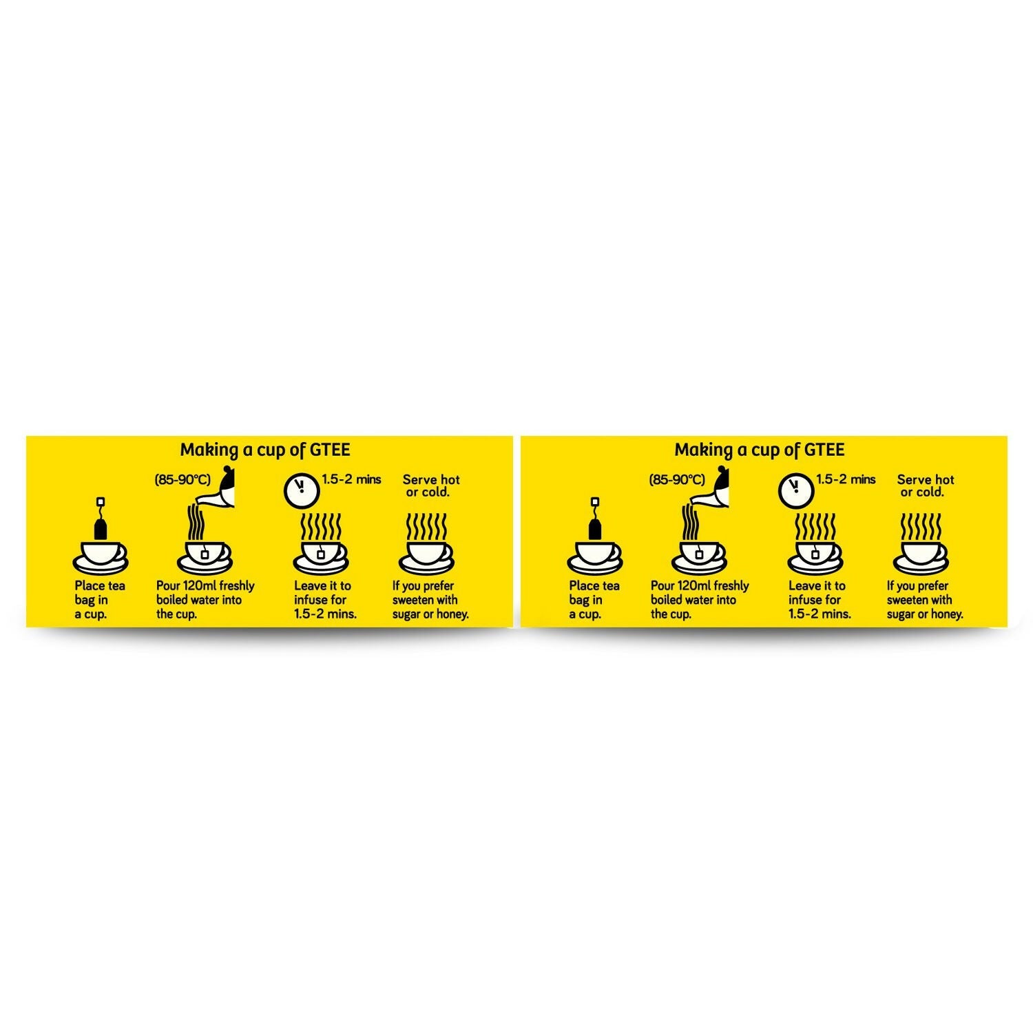 Gtee Green Tea Bags - Lemon & Ginger