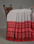 Green Colored Contrast Thread Pure Khadi Cotton Saree By Gayathri Reddy Designer Studio