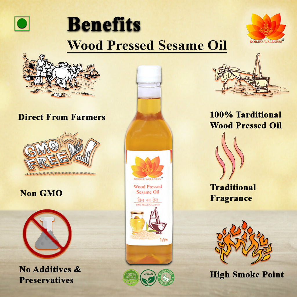 Dorjee Wellness Wood Pressed Sesame Oil