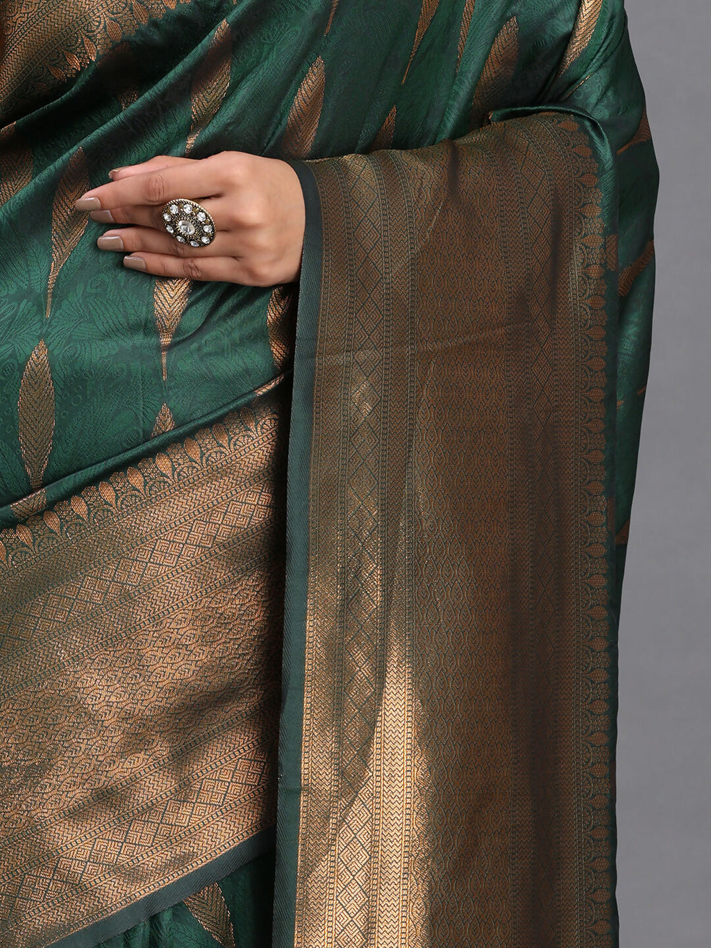 Shree Shyam Fashion Silk Dark Green Saree