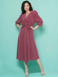 Women Republic Pink Dress with Attached Bow
