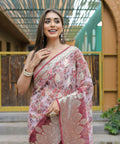 Vamsee Dhruvini Baby Pink Georgette Saree