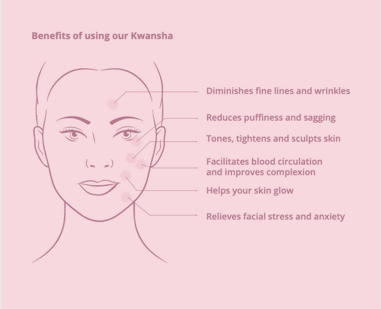 Natural Vibes Kwansha Face Massager with Free Gold Beauty Elixir Oil