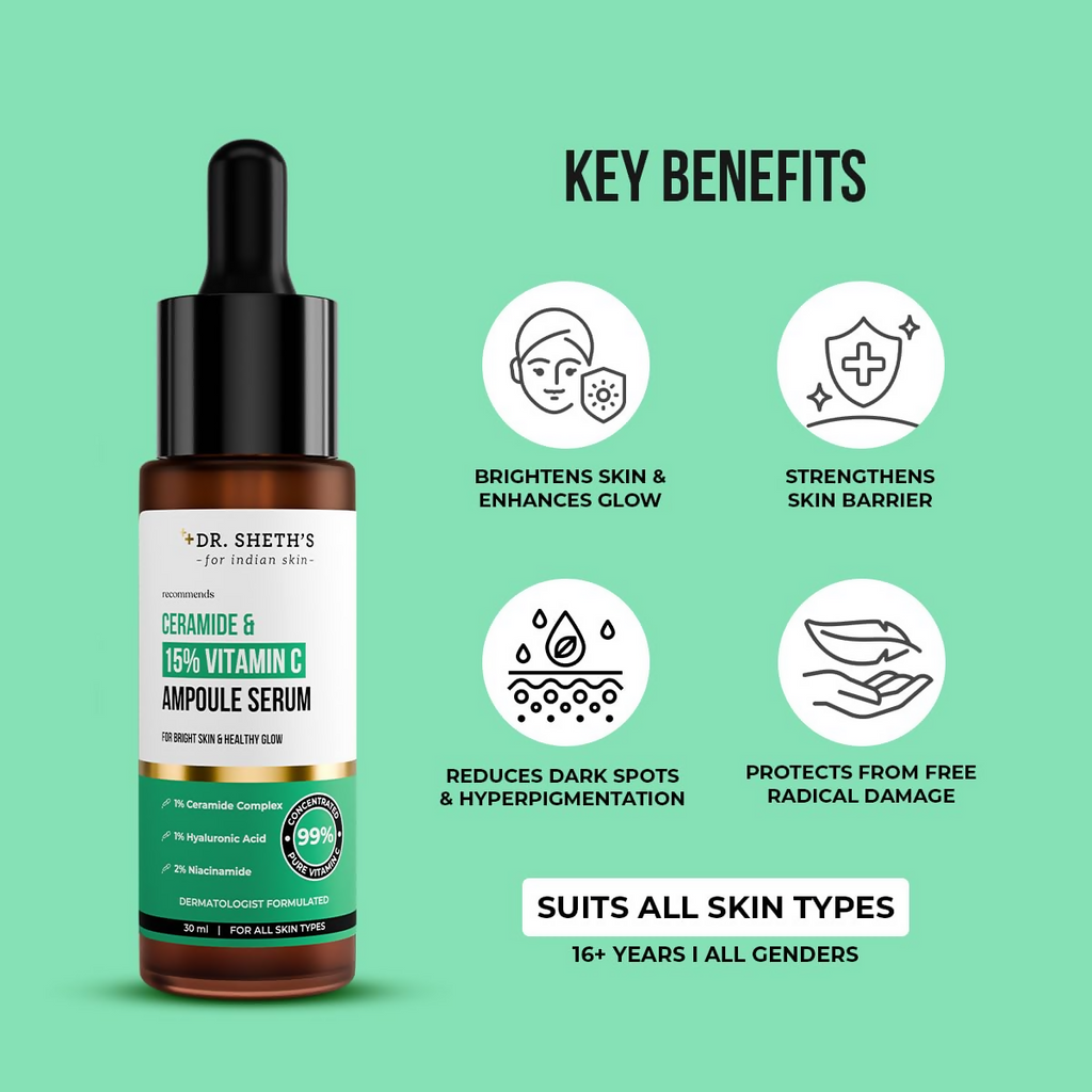 Dr. Sheth's Ceramide & 15% Vitamin C Ampoule Serum