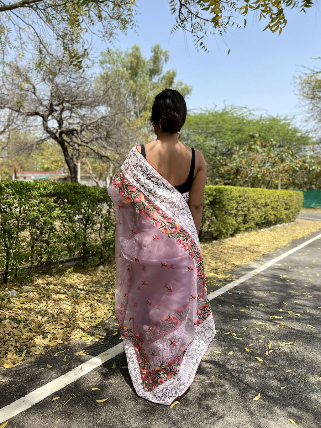 Vamsee Riddhi-Siddhi -1 Lavender Organza Saree