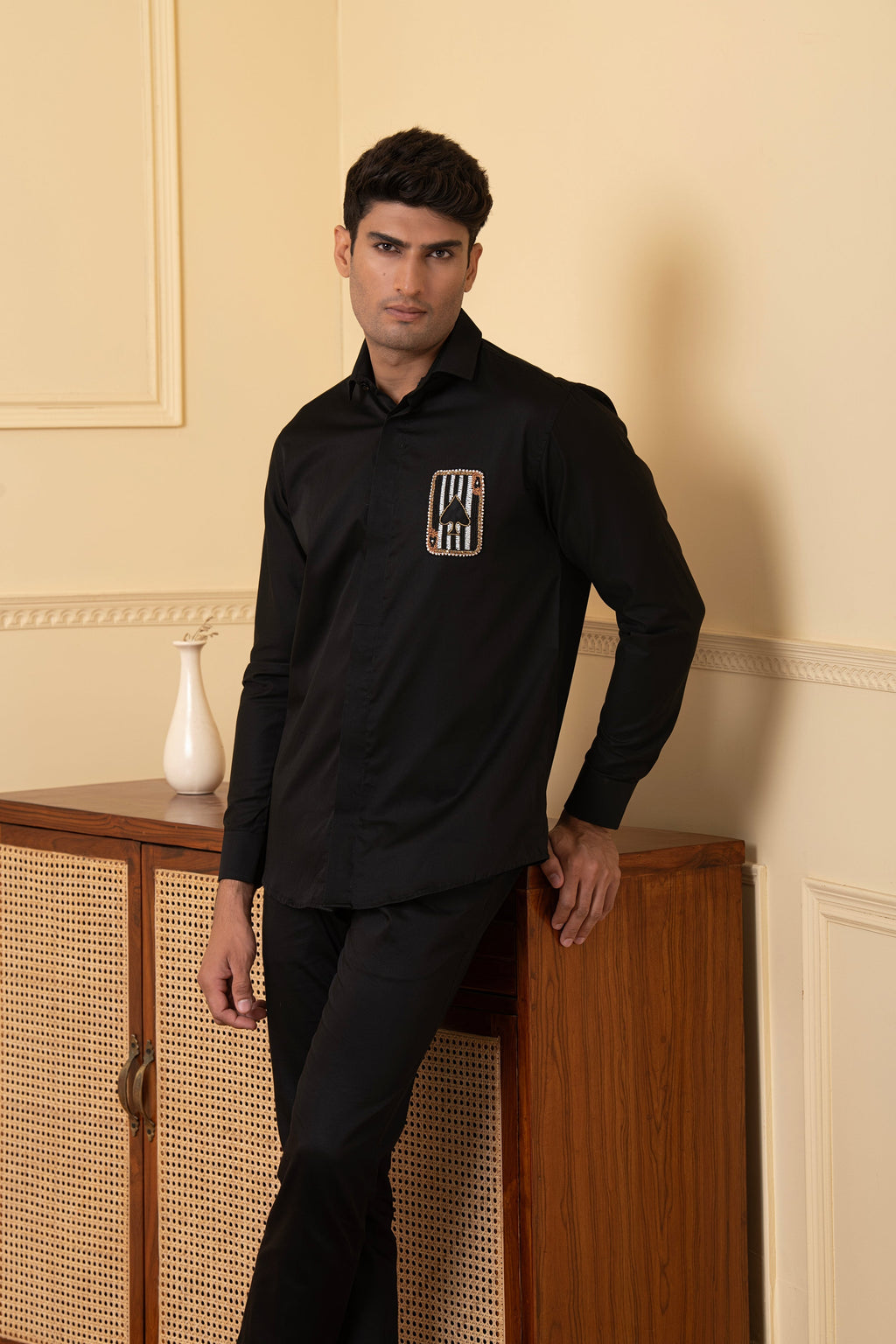 Card Shaped Embroidery Shirt by Hilo Design