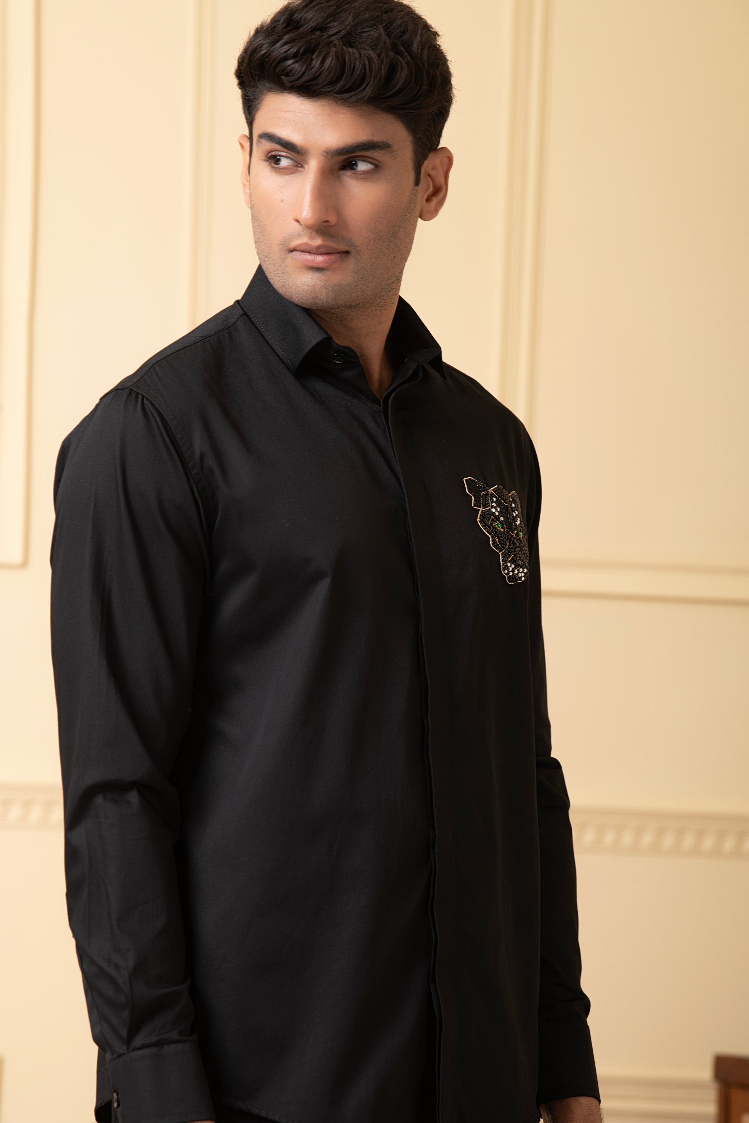 Panther Embroidery Shirt by Hilo Design