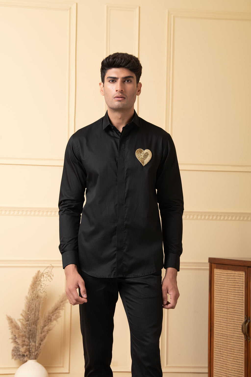 Heart Shaped Patch Shirt by Hilo Design