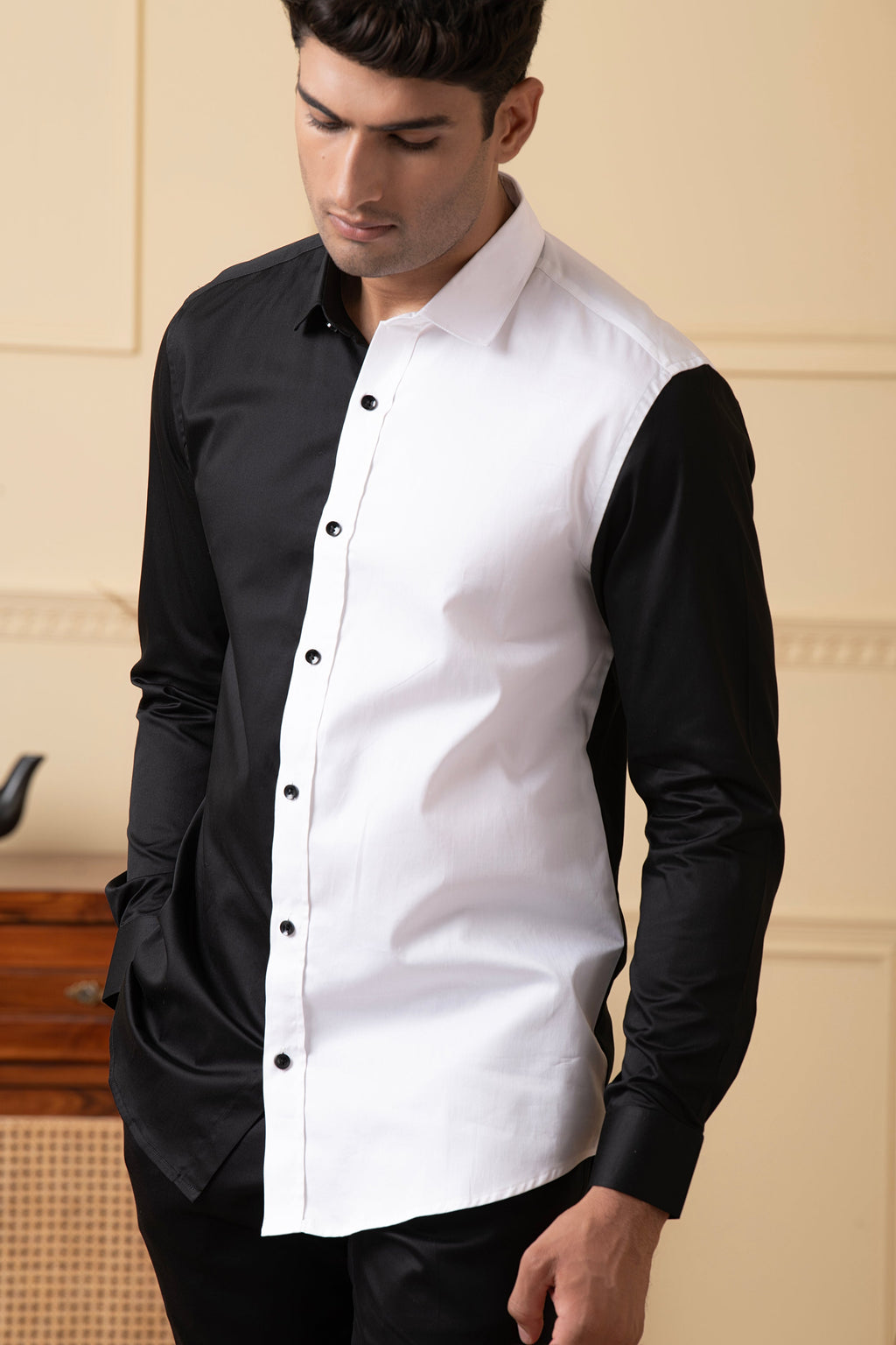 Black And White Shirt by Hilo Design