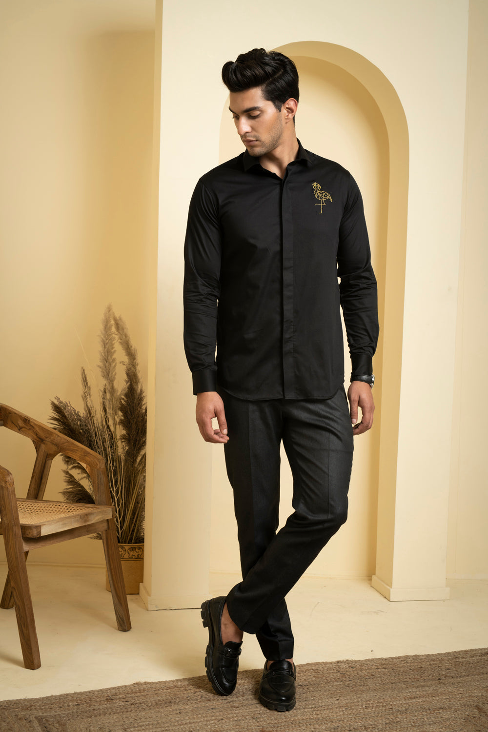 Perto Crane Shirt by Hilo Design