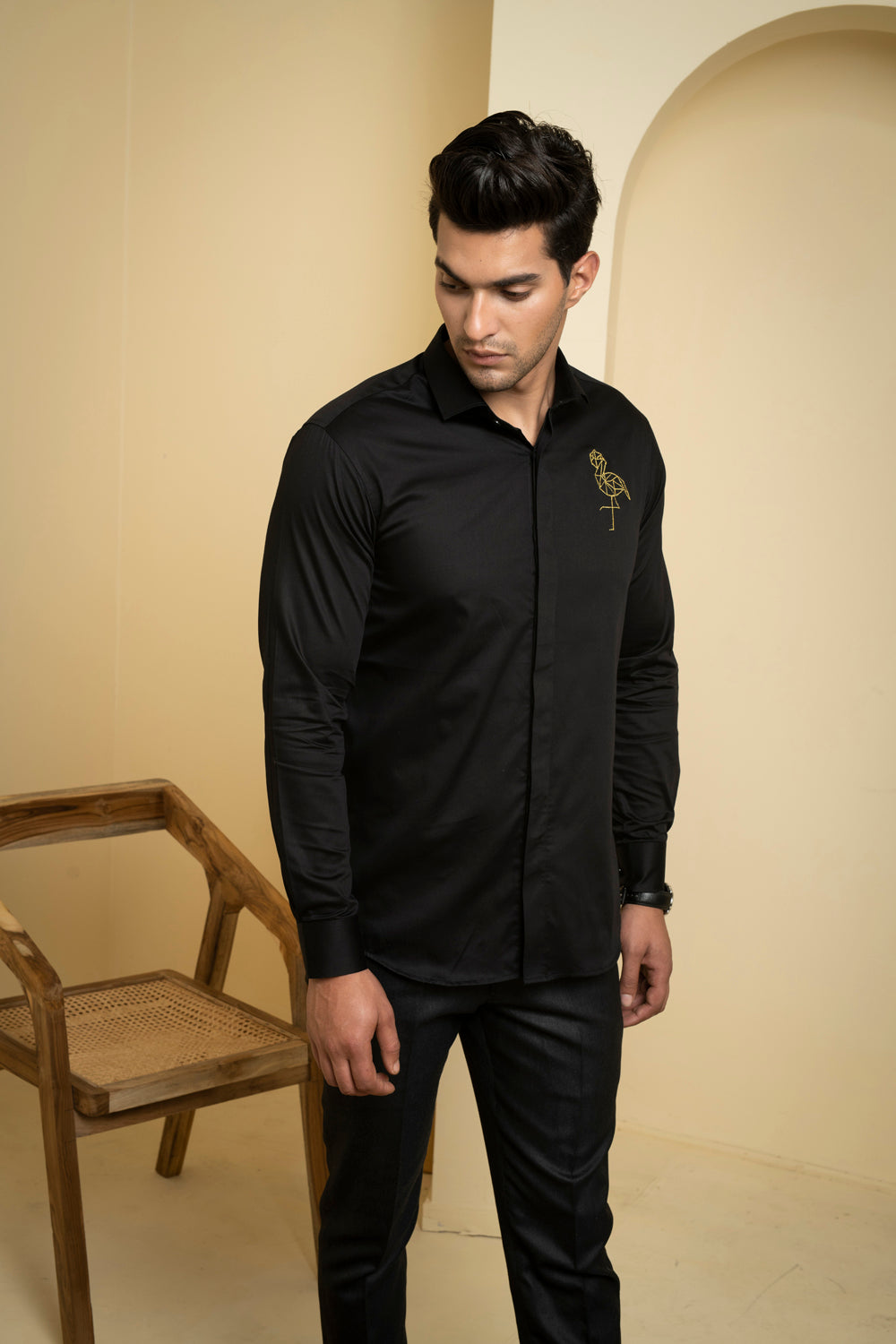 Perto Crane Shirt by Hilo Design