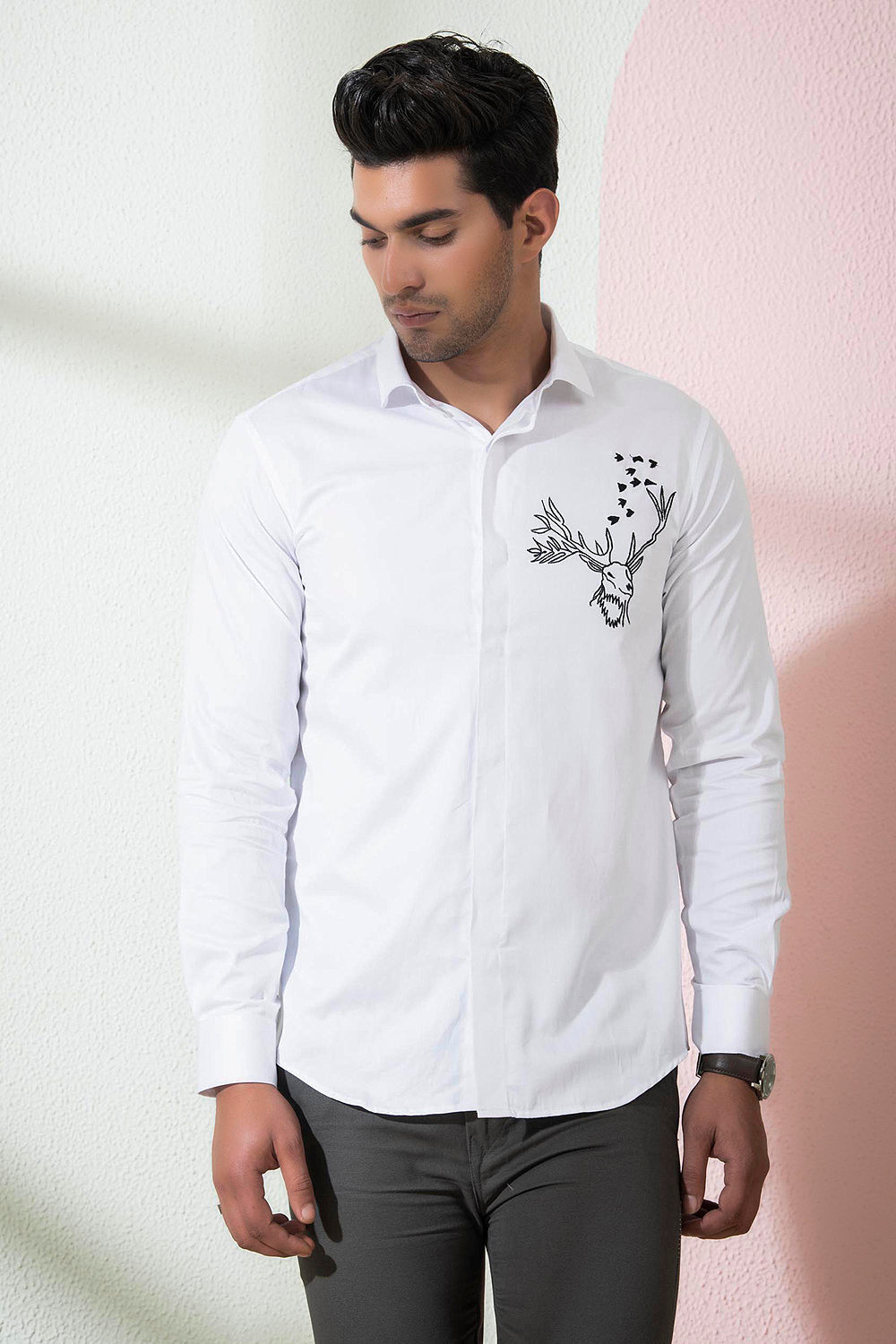 Bianco Reindeer Shirt by Hilo Design
