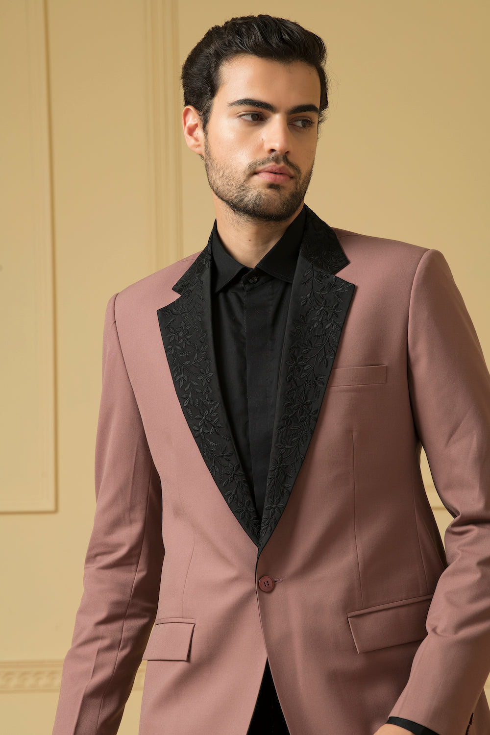 Dark Mauve Blazer by Hilo Design