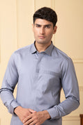 Ragic Grey Pintuck Shirt by Hilo Design