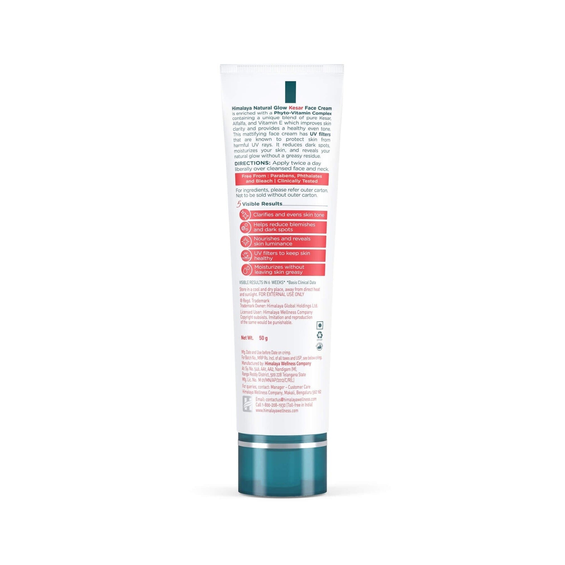 Himalaya Natural Glow Face Cream - Saffron