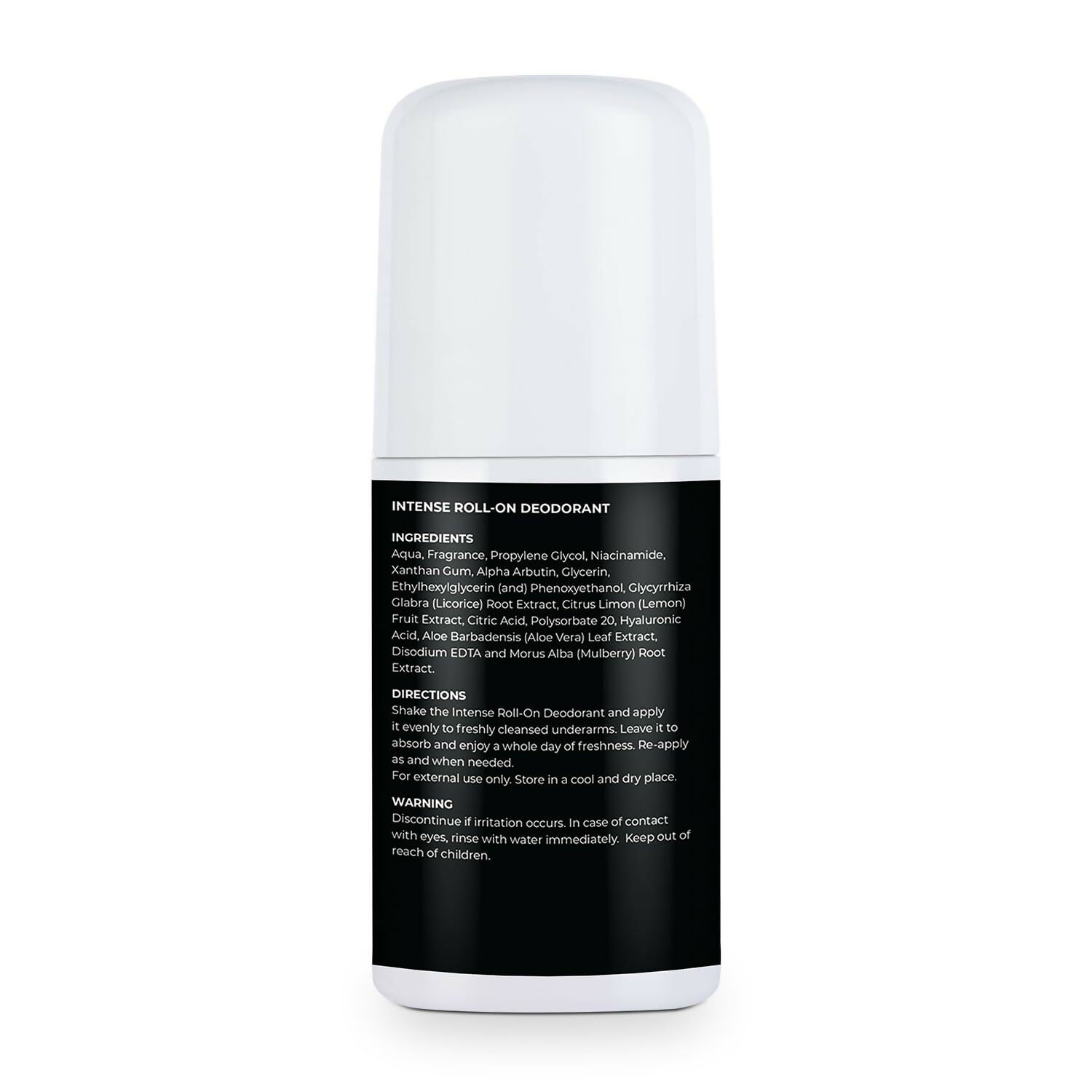 Bella Vita Intense Natural Underarm Roll On Deodorant for Men