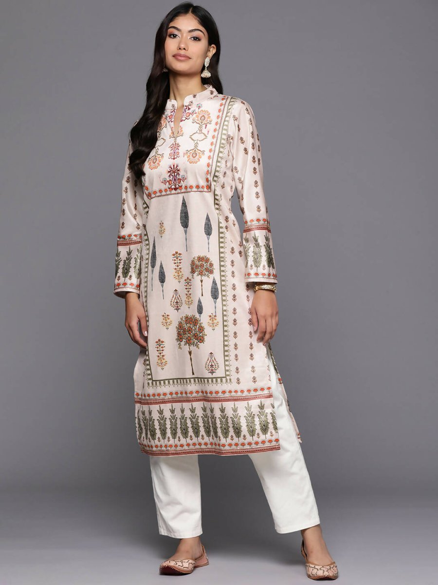 Ahalyaa Women's Traditional wear Kurta - Nude